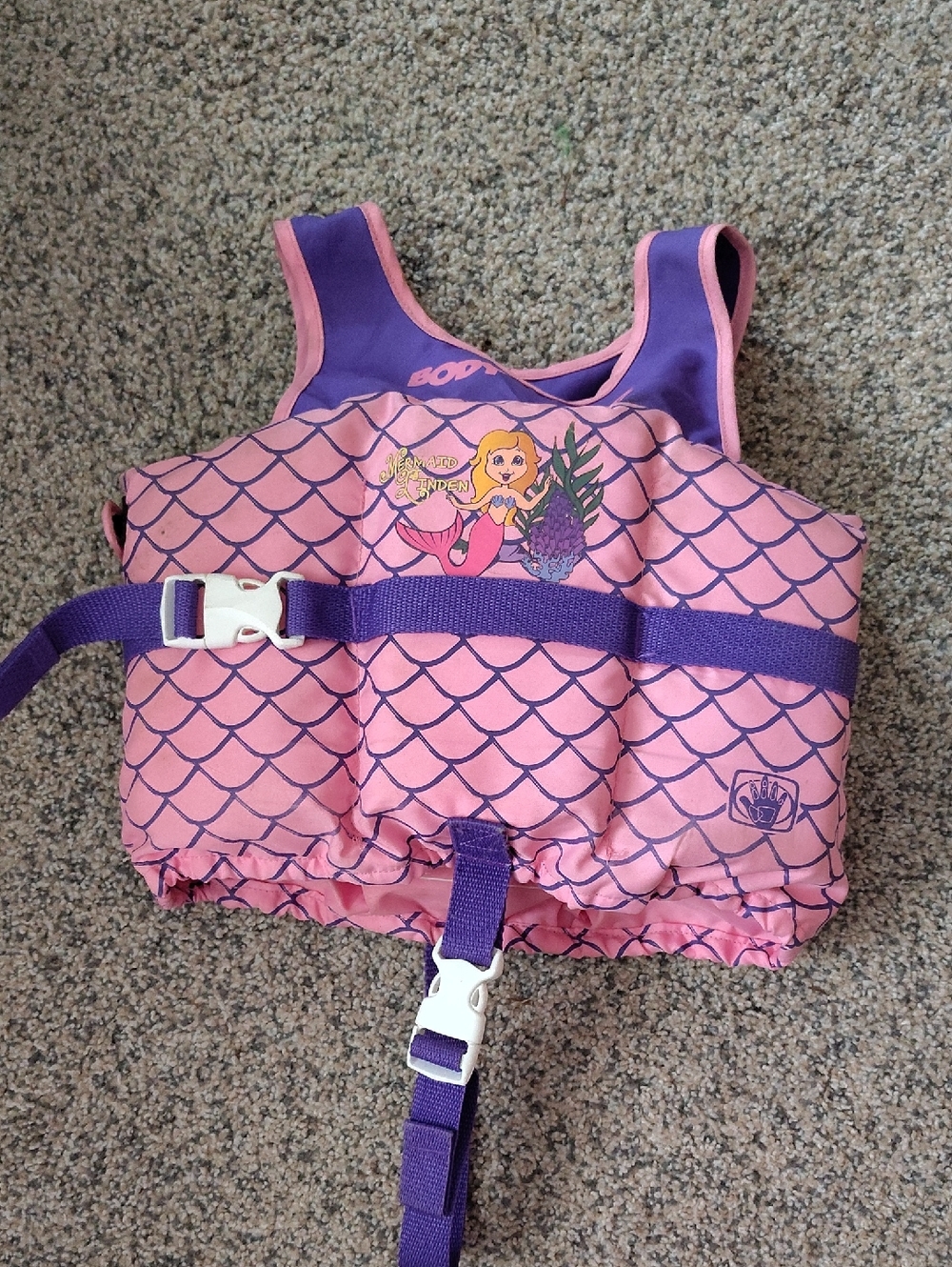 Body Glove Pink & Purple Mermaid Swim Vest